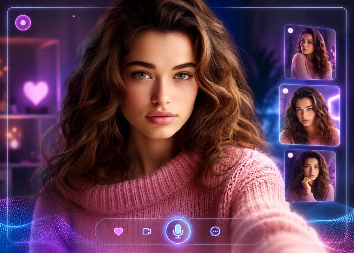 Virtual AI GF Generator with Live Stream Option (NSFW)